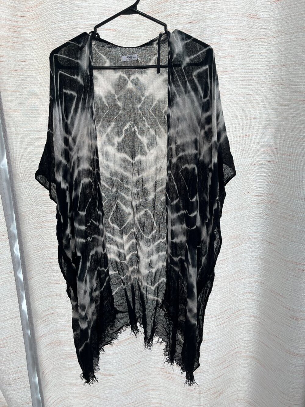 Women's One Size Black Tie Dye Shawl Ardene (030)